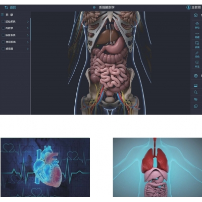 ZH-YPF型 3D數字人體解剖教學系統參數